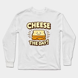 Cheese the Day! - Retro Grilled Cheese Delight Long Sleeve T-Shirt